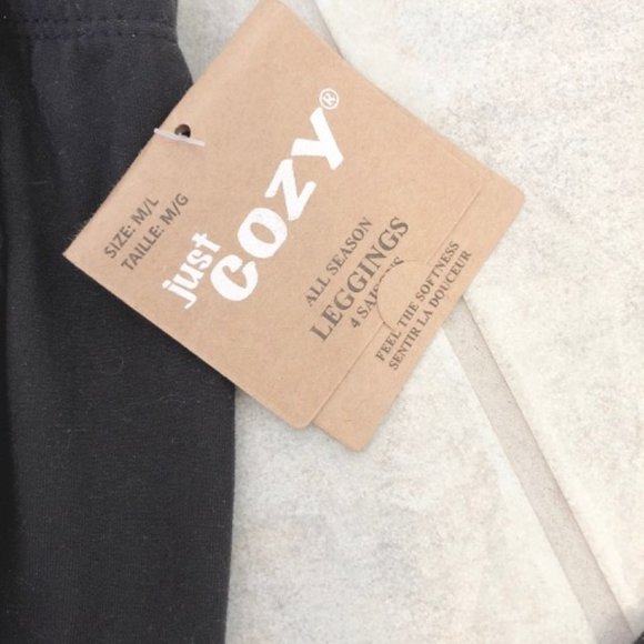 NEW Authentic Cozy Pants Black M/L - Picture 2 of 3